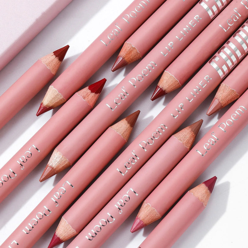 Yaslee Lipliner Set – 12 teintes mates, contour parfait & tenue longue durée